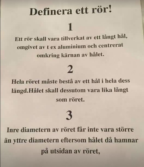 Definiera ett rör